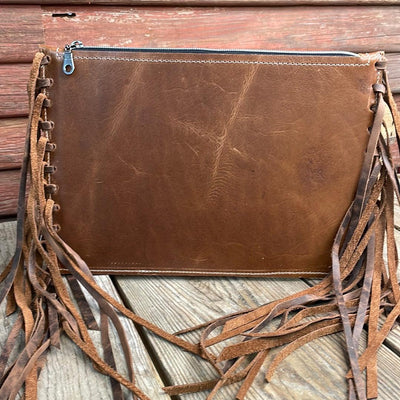 Carly - Waxed Leather w/ Mocha Western-Carly-Western-Cowhide-Bags-Handmade-Products-Gifts-Dancing Cactus Designs