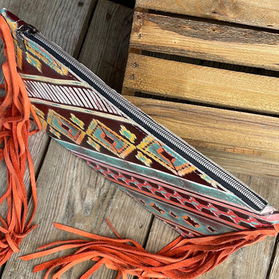 Carly - w/ Western Sunset-Carly-Western-Cowhide-Bags-Handmade-Products-Gifts-Dancing Cactus Designs
