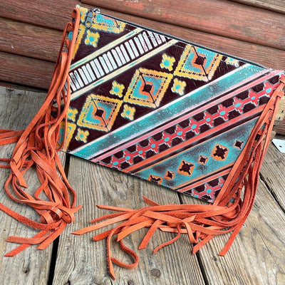 Carly - w/ Western Sunset-Carly-Western-Cowhide-Bags-Handmade-Products-Gifts-Dancing Cactus Designs