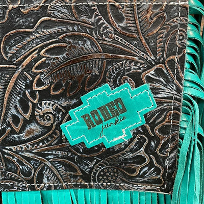 Carrie - Black & White w/ Autumn Ash w/ Rodeo Junkie-Carrie-Western-Cowhide-Bags-Handmade-Products-Gifts-Dancing Cactus Designs