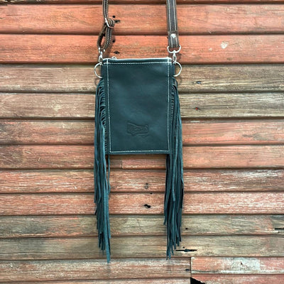 Carrie - Black & White w/ Red Brands w/ Cow-Carrie-Western-Cowhide-Bags-Handmade-Products-Gifts-Dancing Cactus Designs