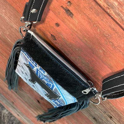 Carrie - Black w/ Rocky Mountain Navajo w/ Cow-Carrie-Western-Cowhide-Bags-Handmade-Products-Gifts-Dancing Cactus Designs