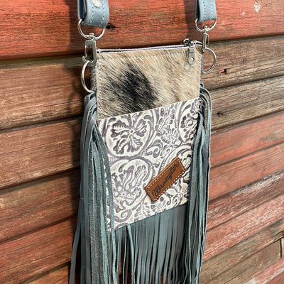 Carrie - Brindle w/ Twilight Tool w/ Wrangler patch-Carrie-Western-Cowhide-Bags-Handmade-Products-Gifts-Dancing Cactus Designs