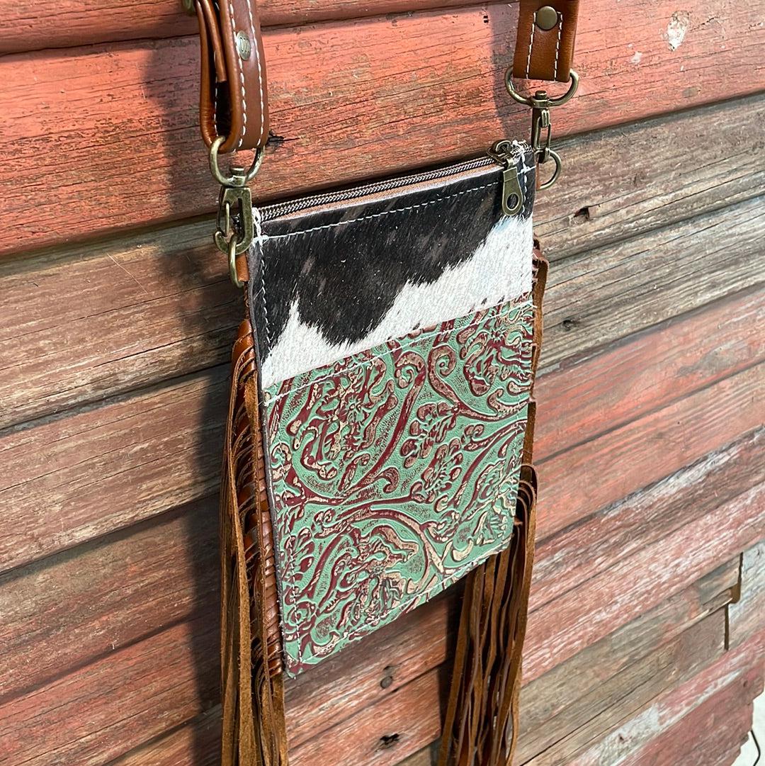 Carrie - Tricolor Acid w/ Cucumber Melon Tool-Carrie-Western-Cowhide-Bags-Handmade-Products-Gifts-Dancing Cactus Designs