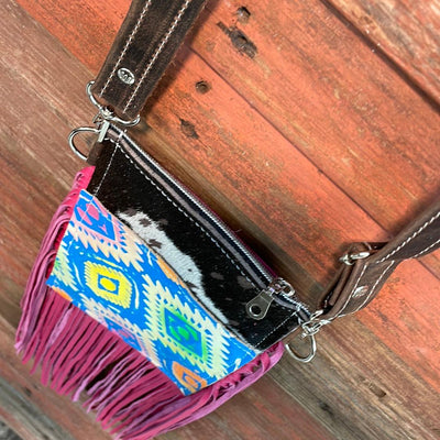 Carrie - Tricolor Acid w/ Neon Trip Aztec-Carrie-Western-Cowhide-Bags-Handmade-Products-Gifts-Dancing Cactus Designs