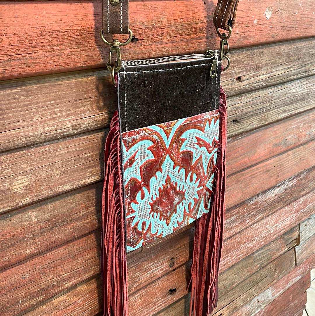 Carrie - Tricolor w/ Patriot Laredo-Carrie-Western-Cowhide-Bags-Handmade-Products-Gifts-Dancing Cactus Designs