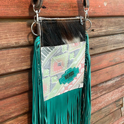 Carrie - Tricolor w/ Watermelon Wine w/ Rodeo Junkie-Carrie-Western-Cowhide-Bags-Handmade-Products-Gifts-Dancing Cactus Designs