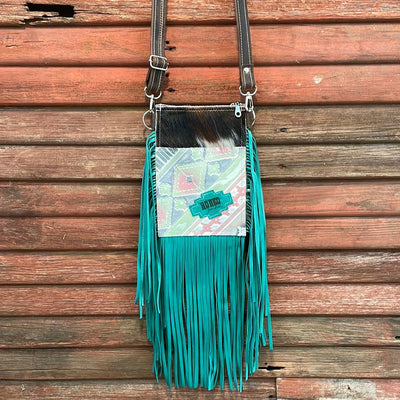 Carrie - Tricolor w/ Watermelon Wine w/ Rodeo Junkie-Carrie-Western-Cowhide-Bags-Handmade-Products-Gifts-Dancing Cactus Designs