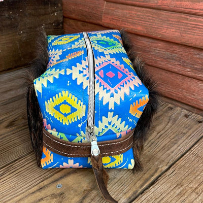 Dutton - Dark Brindle w/ Neon Trip Aztec-Dutton-Western-Cowhide-Bags-Handmade-Products-Gifts-Dancing Cactus Designs