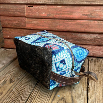 Dutton - Dark Brindle w/ Tucson Sundown Aztec-Dutton-Western-Cowhide-Bags-Handmade-Products-Gifts-Dancing Cactus Designs