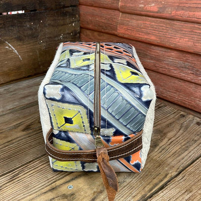 Dutton - Grey Brindle w/ Teton Sundown Navajo-Dutton-Western-Cowhide-Bags-Handmade-Products-Gifts-Dancing Cactus Designs