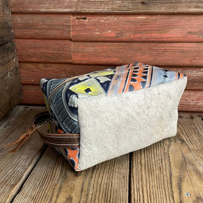 Dutton - Grey Brindle w/ Teton Sundown Navajo-Dutton-Western-Cowhide-Bags-Handmade-Products-Gifts-Dancing Cactus Designs