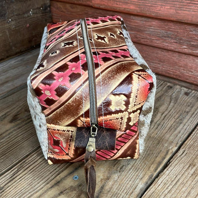Dutton - Longhorn w/ Summit Fire Navajo-Dutton-Western-Cowhide-Bags-Handmade-Products-Gifts-Dancing Cactus Designs