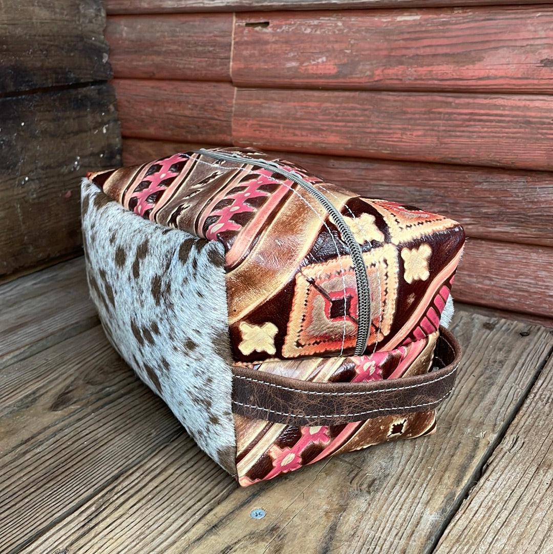 Dutton - Longhorn w/ Summit Fire Navajo-Dutton-Western-Cowhide-Bags-Handmade-Products-Gifts-Dancing Cactus Designs