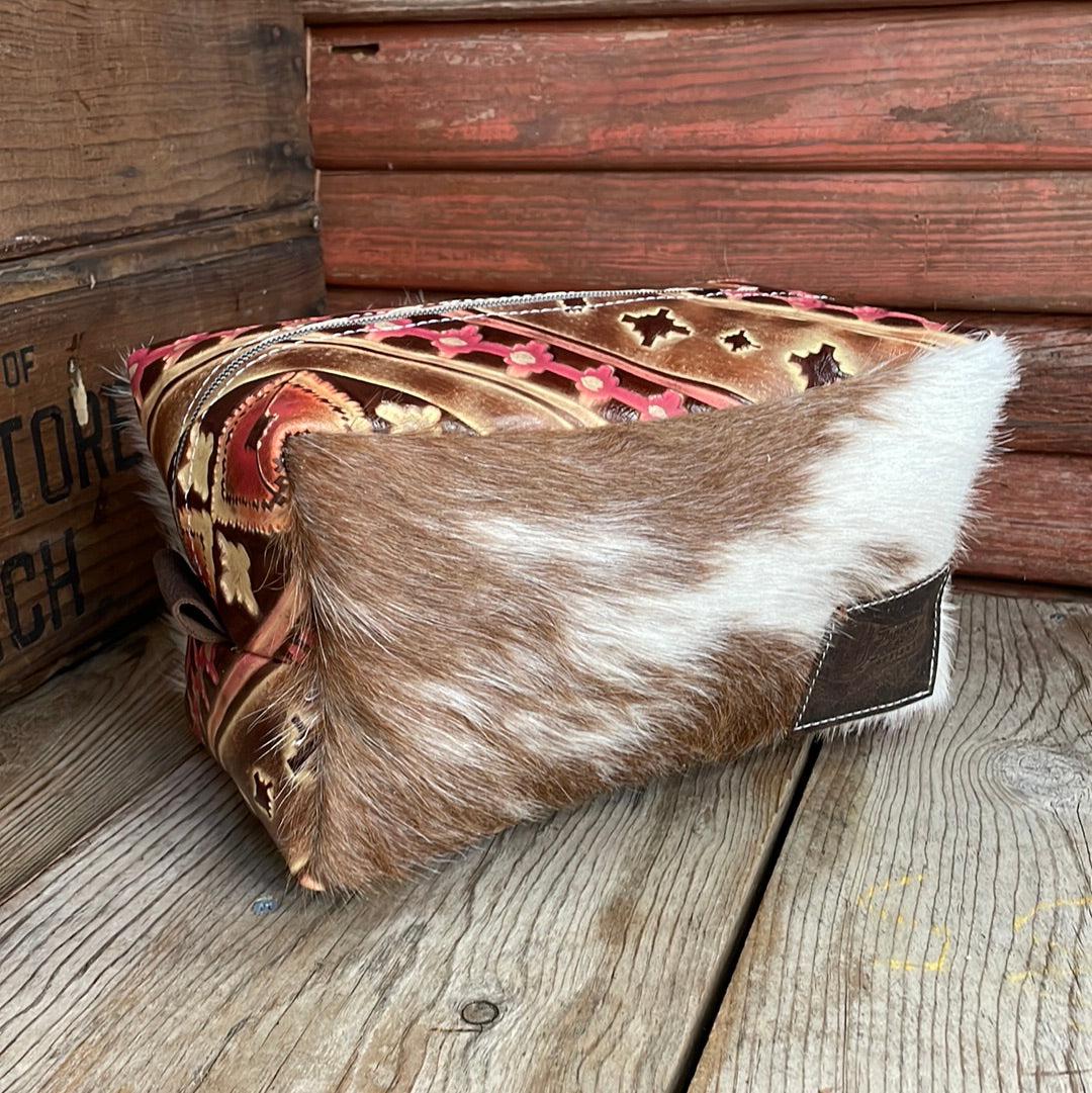 Dutton - Longhorn w/ Summit Fire Navajo-Dutton-Western-Cowhide-Bags-Handmade-Products-Gifts-Dancing Cactus Designs