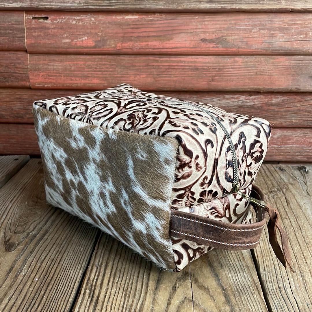 Dutton - Oil Spot w/ Ivory Tool-Dutton-Western-Cowhide-Bags-Handmade-Products-Gifts-Dancing Cactus Designs