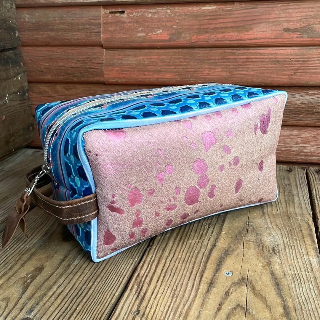 Dutton - Pink Acid w/ Tucson Sundown Navajo-Dutton-Western-Cowhide-Bags-Handmade-Products-Gifts-Dancing Cactus Designs