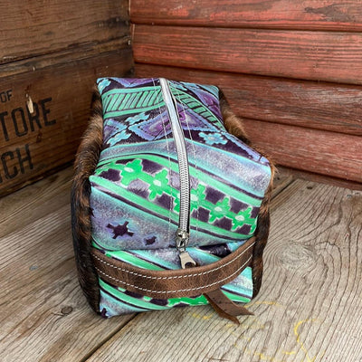 Dutton - Red Brindle w/ 90's Party Navajo-Dutton-Western-Cowhide-Bags-Handmade-Products-Gifts-Dancing Cactus Designs