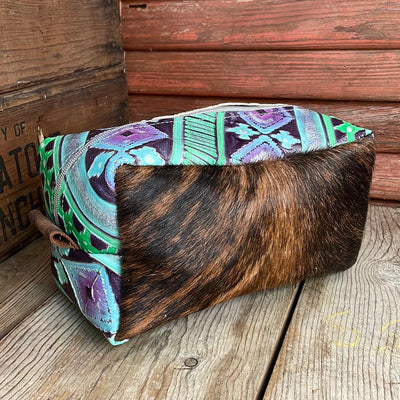 Dutton - Red Brindle w/ 90's Party Navajo-Dutton-Western-Cowhide-Bags-Handmade-Products-Gifts-Dancing Cactus Designs