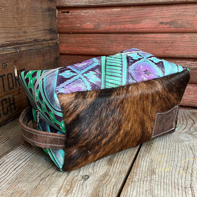 Dutton - Red Brindle w/ 90's Party Navajo-Dutton-Western-Cowhide-Bags-Handmade-Products-Gifts-Dancing Cactus Designs