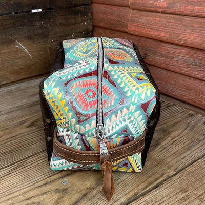 Dutton - Tricolor Acid w/ Rainbow Aztec-Dutton-Western-Cowhide-Bags-Handmade-Products-Gifts-Dancing Cactus Designs