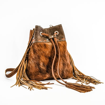 Gabby - Red Brindle w/ Chocolate Denver Tool-Gabby-Western-Cowhide-Bags-Handmade-Products-Gifts-Dancing Cactus Designs