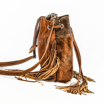 Gabby - Red Brindle w/ Chocolate Denver Tool-Gabby-Western-Cowhide-Bags-Handmade-Products-Gifts-Dancing Cactus Designs