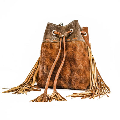 Gabby - Red Brindle w/ Chocolate Denver Tool-Gabby-Western-Cowhide-Bags-Handmade-Products-Gifts-Dancing Cactus Designs