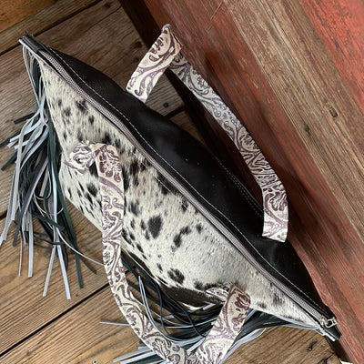June - Black & White w/ Blank Slate-June-Western-Cowhide-Bags-Handmade-Products-Gifts-Dancing Cactus Designs