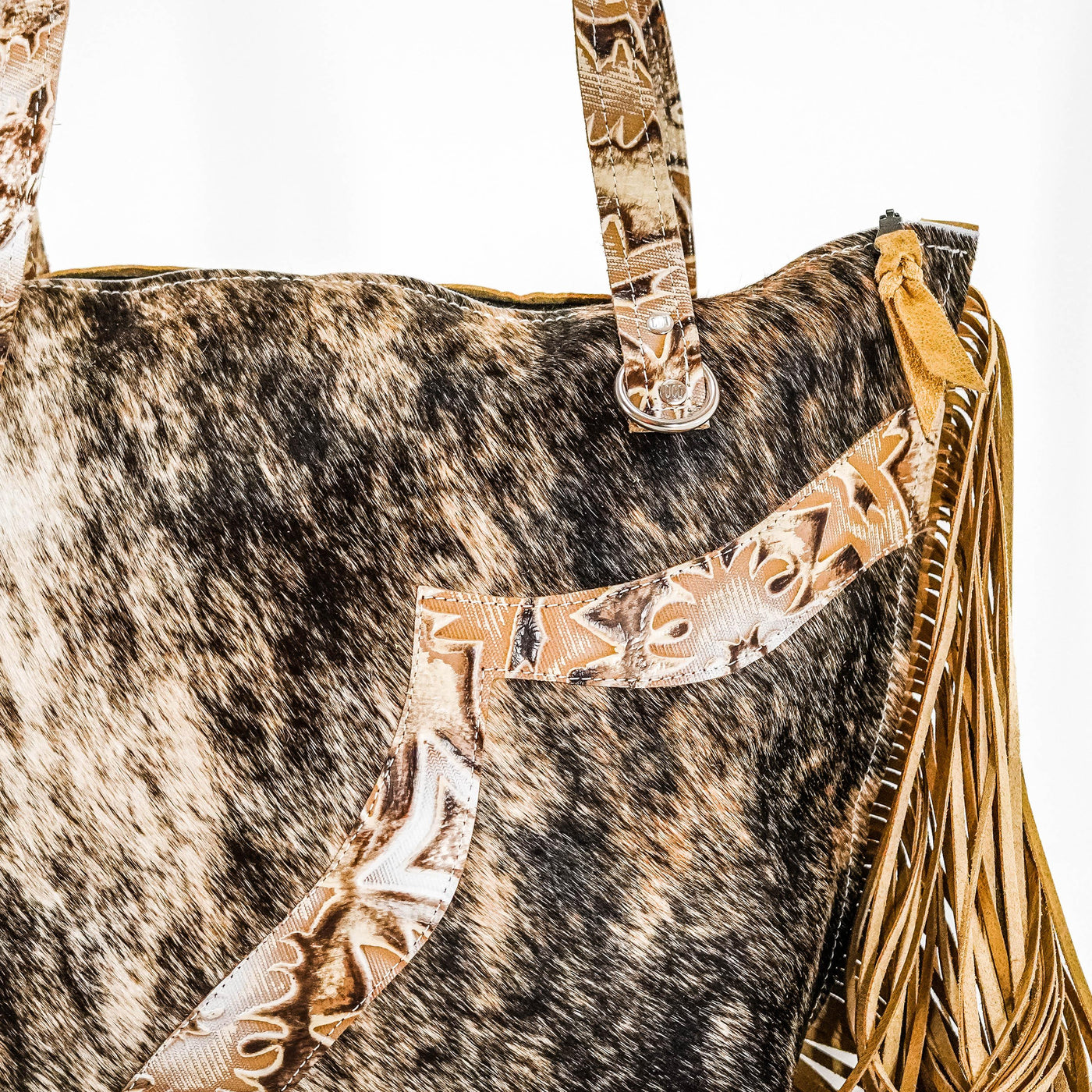 June - Brindle w/ Dusty Laredo-June-Western-Cowhide-Bags-Handmade-Products-Gifts-Dancing Cactus Designs