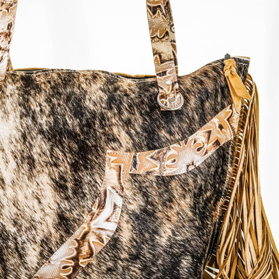 June - Brindle w/ Dusty Laredo-June-Western-Cowhide-Bags-Handmade-Products-Gifts-Dancing Cactus Designs