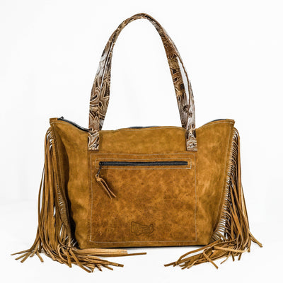 June - Brindle w/ Dusty Laredo-June-Western-Cowhide-Bags-Handmade-Products-Gifts-Dancing Cactus Designs