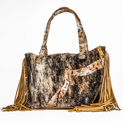 June - Brindle w/ Dusty Laredo-June-Western-Cowhide-Bags-Handmade-Products-Gifts-Dancing Cactus Designs