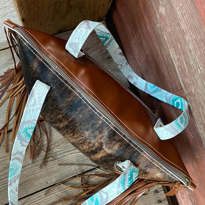 June - Dark Brindle w/ Blank Slate-June-Western-Cowhide-Bags-Handmade-Products-Gifts-Dancing Cactus Designs