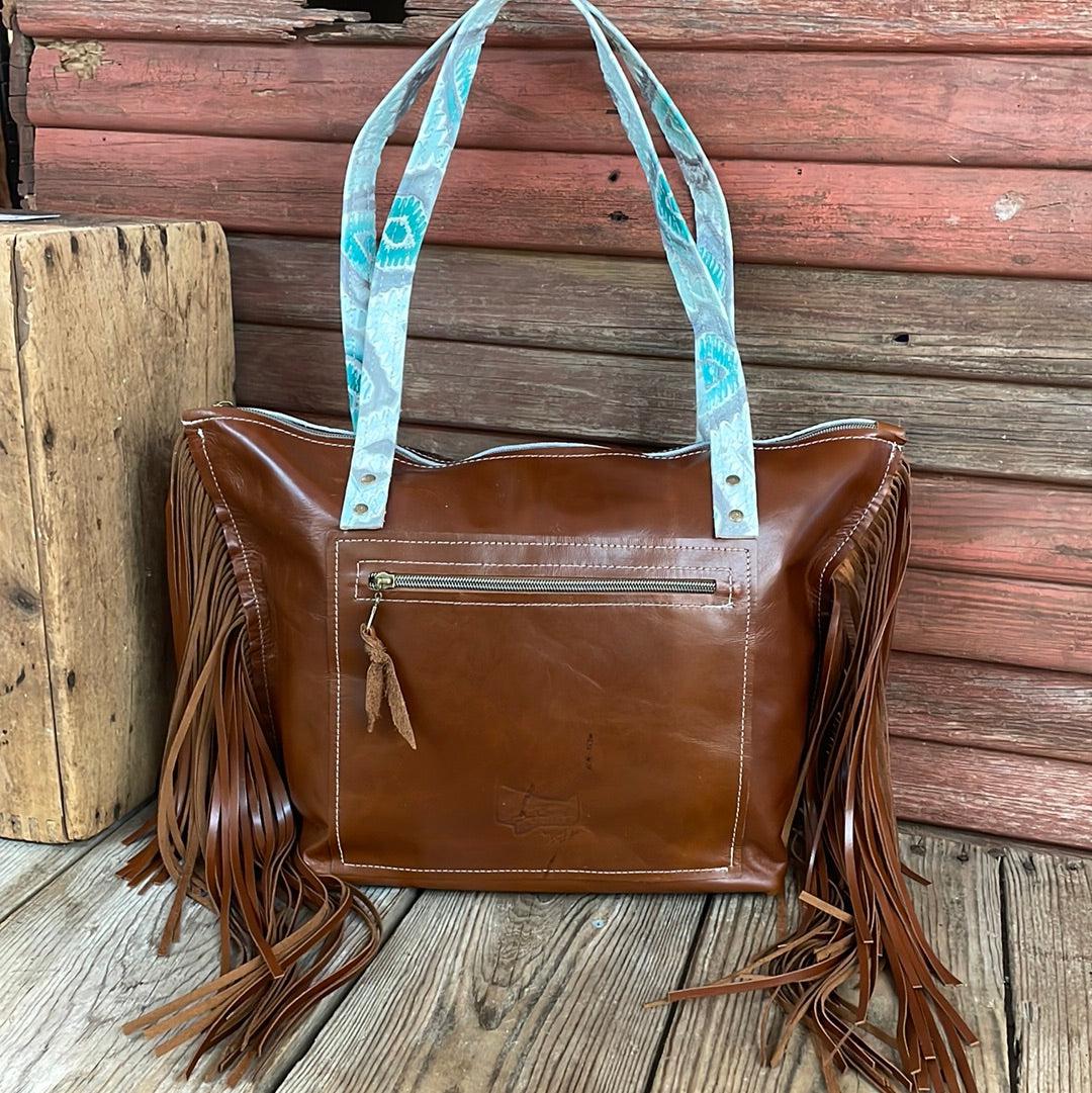 June - Dark Brindle w/ Blank Slate-June-Western-Cowhide-Bags-Handmade-Products-Gifts-Dancing Cactus Designs