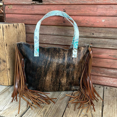 June - Dark Brindle w/ Blank Slate-June-Western-Cowhide-Bags-Handmade-Products-Gifts-Dancing Cactus Designs