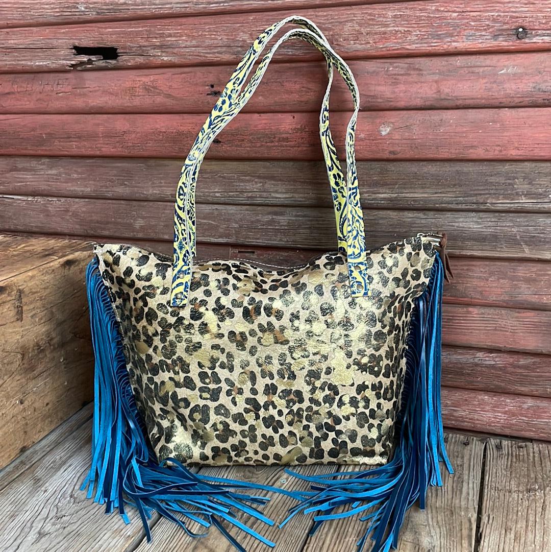 June - Leopard Acid w/ Blank Slate-June-Western-Cowhide-Bags-Handmade-Products-Gifts-Dancing Cactus Designs