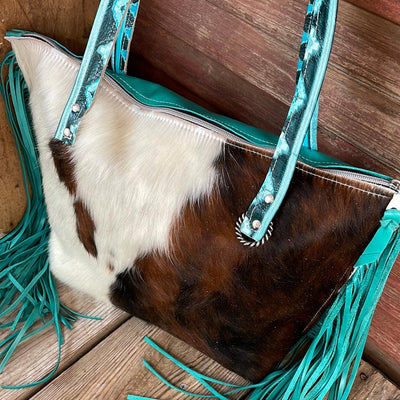 June - Tricolor w/ Blank Slate-June-Western-Cowhide-Bags-Handmade-Products-Gifts-Dancing Cactus Designs