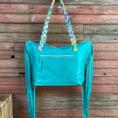 June - Tricolor w/ Neon Trip Navajo-June-Western-Cowhide-Bags-Handmade-Products-Gifts-Dancing Cactus Designs