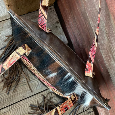 June - Tricolor w/ Summit Fire Navajo-June-Western-Cowhide-Bags-Handmade-Products-Gifts-Dancing Cactus Designs