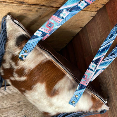June - Tricolor w/ Tucson Sundown-June-Western-Cowhide-Bags-Handmade-Products-Gifts-Dancing Cactus Designs