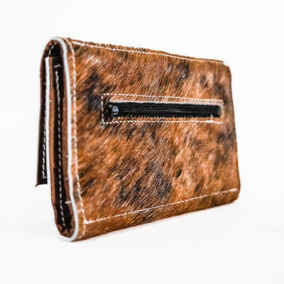 Kacey Wallet - Exotic Brindle-Kacey Wallet-Western-Cowhide-Bags-Handmade-Products-Gifts-Dancing Cactus Designs
