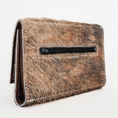 Kacey Wallet - Exotic Brindle-Kacey Wallet-Western-Cowhide-Bags-Handmade-Products-Gifts-Dancing Cactus Designs