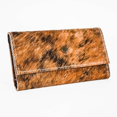 Kacey Wallet - Exotic Brindle-Kacey Wallet-Western-Cowhide-Bags-Handmade-Products-Gifts-Dancing Cactus Designs