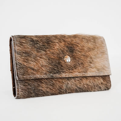 Kacey Wallet - Exotic Brindle-Kacey Wallet-Western-Cowhide-Bags-Handmade-Products-Gifts-Dancing Cactus Designs