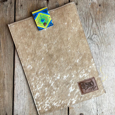 Laptop Sleeve - Dapple w/ Neon Trip-18'' Laptop Sleeve-Western-Cowhide-Bags-Handmade-Products-Gifts-Dancing Cactus Designs