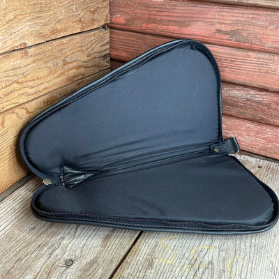 Large Pistol Case - Cowhide w/-Large Pistol Case-Western-Cowhide-Bags-Handmade-Products-Gifts-Dancing Cactus Designs