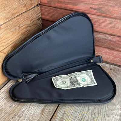 Large Pistol Case - Cowhide w/-Large Pistol Case-Western-Cowhide-Bags-Handmade-Products-Gifts-Dancing Cactus Designs