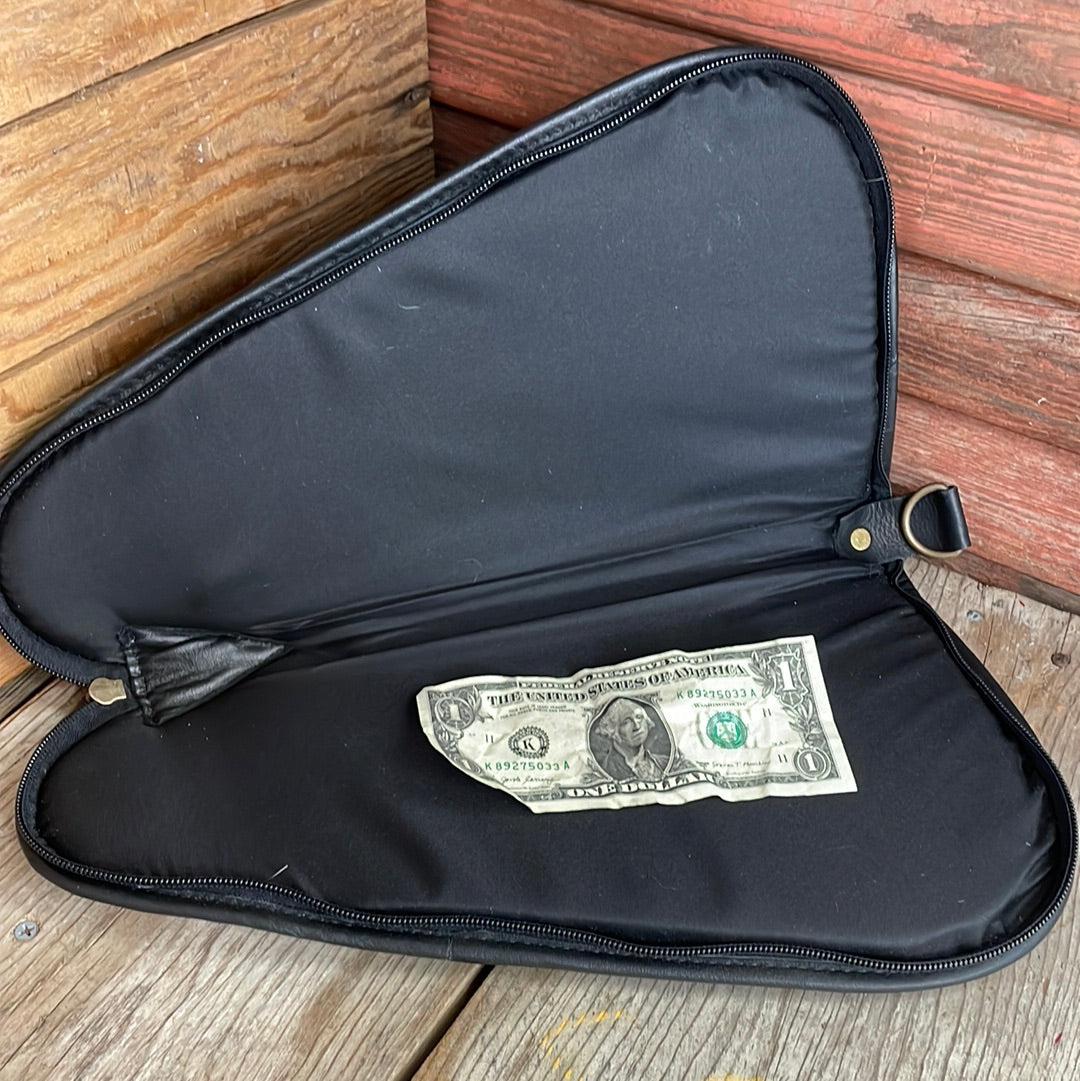 Large Pistol Case - Cowhide w/-Large Pistol Case-Western-Cowhide-Bags-Handmade-Products-Gifts-Dancing Cactus Designs
