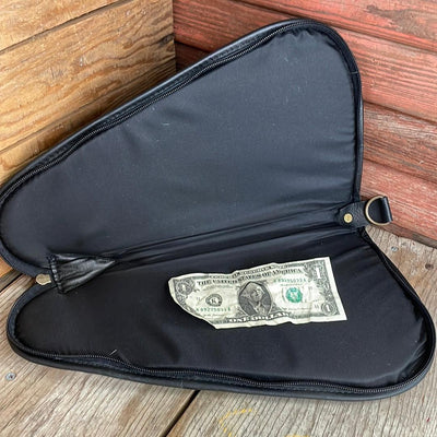 Large Pistol Case - Cowhide w/-Large Pistol Case-Western-Cowhide-Bags-Handmade-Products-Gifts-Dancing Cactus Designs